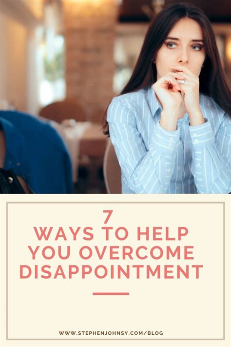 how to overcome disappointment in dating